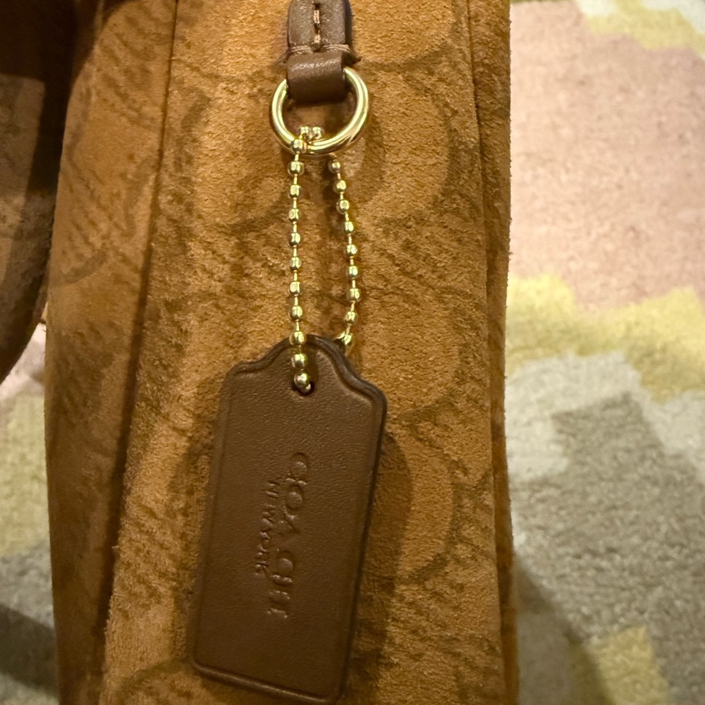 Coach Hadley Mini Suede Bag - Picture 10 of 15